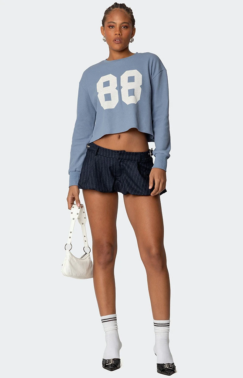 Edikted 88 Waffle Long Sleeve T-Shirt