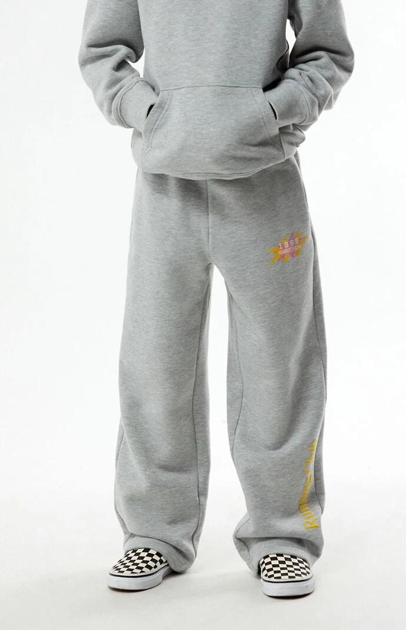 Pacsun Kids Heather Grey 1998 Marathon Baggy Sweatpants