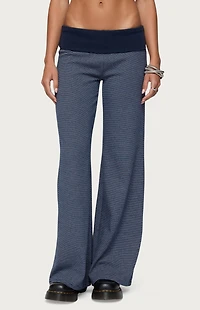 Edikted Amarna Striped Fold Over Pants