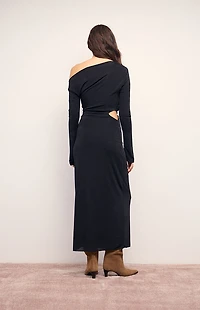 MINKPINK Maren Jeweled Asymmetrical Maxi Dress