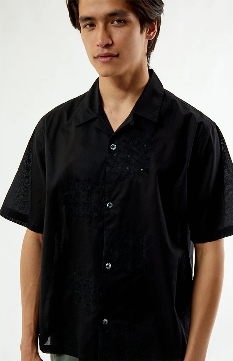 Pacsun Black Ritz Oversized Resort Camp Shirt