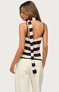 Edikted Striped Two Piece Scarf Tank Top