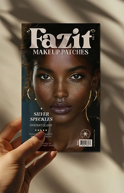 FAZIT BEAUTY Silver Glitter Freckles Makeup Patches