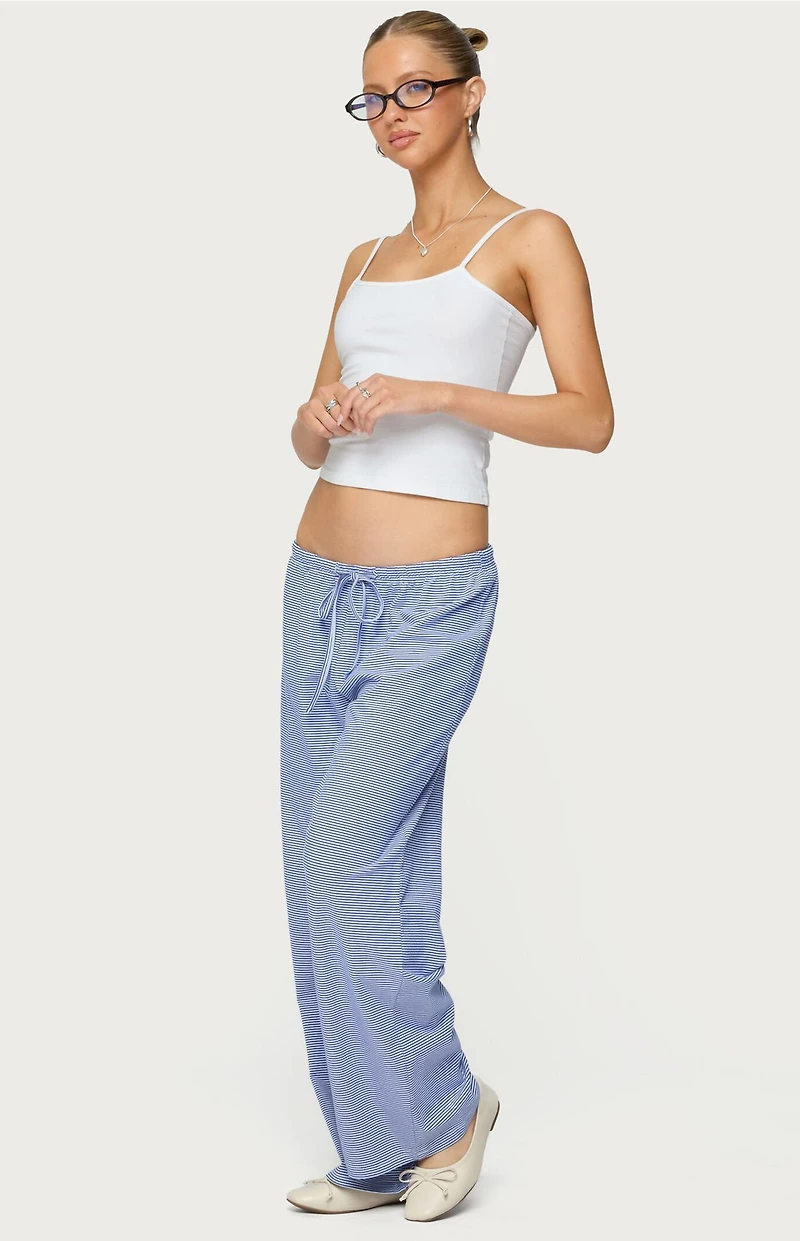 Edikted Petite Olivia Striped Loose Fit Pants
