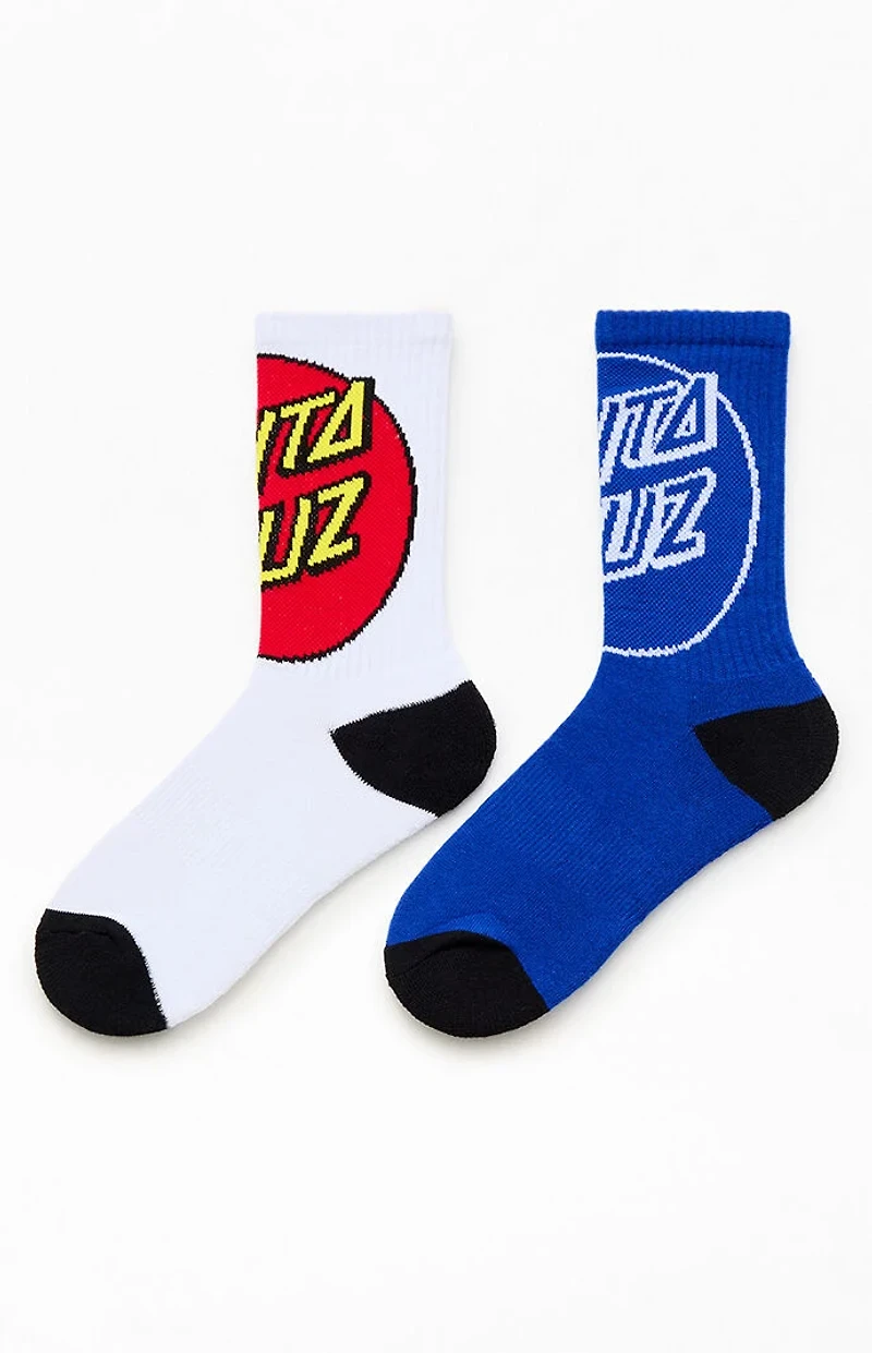 Santa Cruz Kids 2 Pack Big Logo Crew Socks
