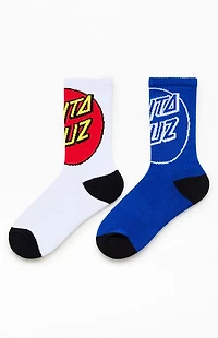 Santa Cruz Kids 2 Pack Big Logo Crew Socks