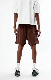 Civil Brown Core Mesh Basketball Shorts