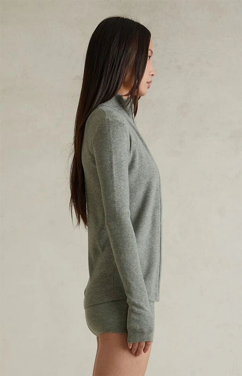 Fear of God ESSENTIALS Women’s Concrete Heather Ribbed Jacket