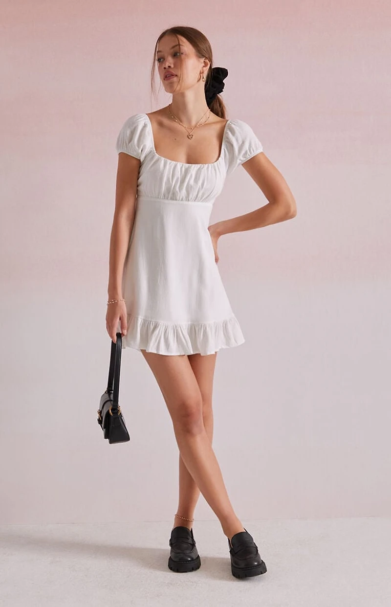 Beverly and Beck Camille Tie Back Mini Dress