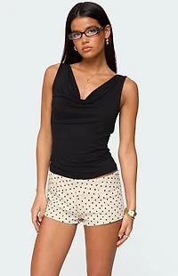 Edikted Fiorella Cowl Neck Top