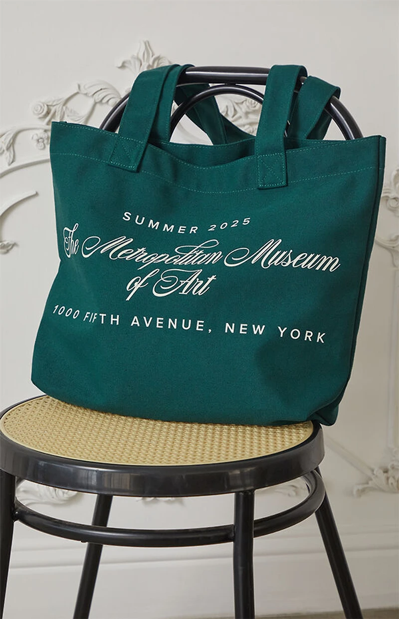 The Met x Pacsun Green Impresa Tote Bag