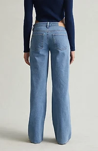 Pacsun Casey Low Rise Baggy Jeans Light Indigo Wash