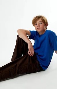 Pacsun Kids Baggy Pants Stretch Cargo Brown