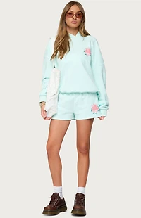 Edikted Beach Bloom Sweat Shorts