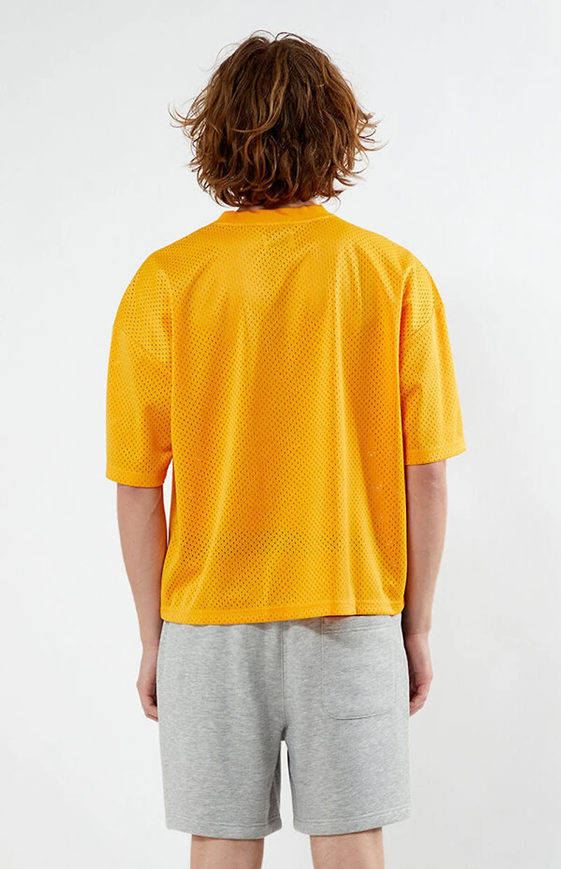 Pacsun Leagues Mesh Boxy Cropped Jersey T-Shirt
