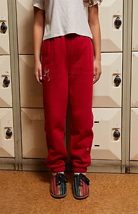 Pacsun Kids Embroidered Bow And Hearts Jogger Sweatpants