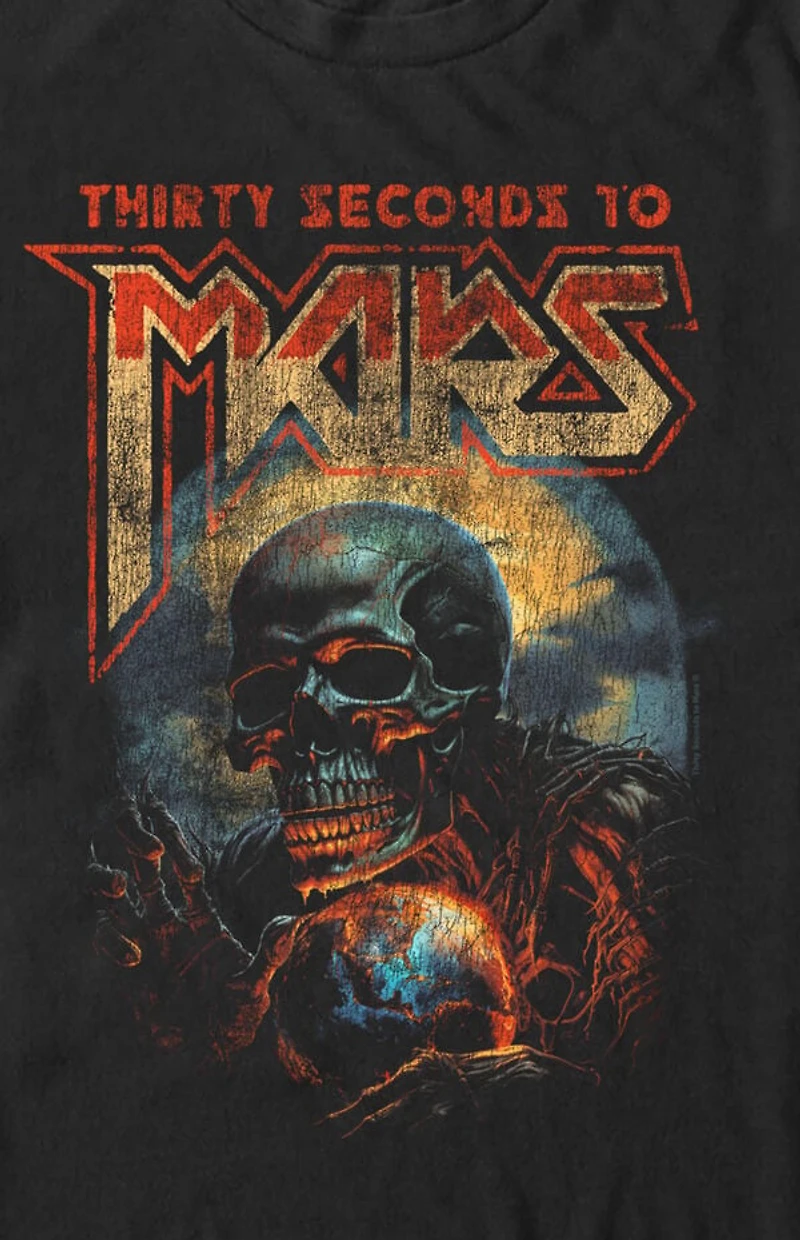 30 Seconds to Mars Vintage Skull T-Shirt