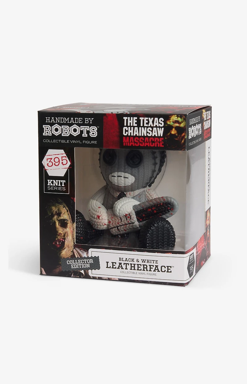 The Texas Chainsaw Massacre Black & White Bloody Leatherface 395 Knit Series Vinyl Figure
