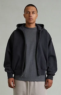 Fear of God ESSENTIALS Vintage Black Classic Full Zip Hoodie