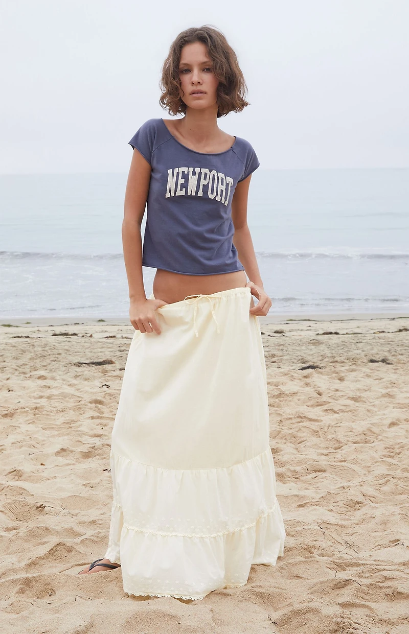 John Galt Yellow Nadia Maxi Skirt