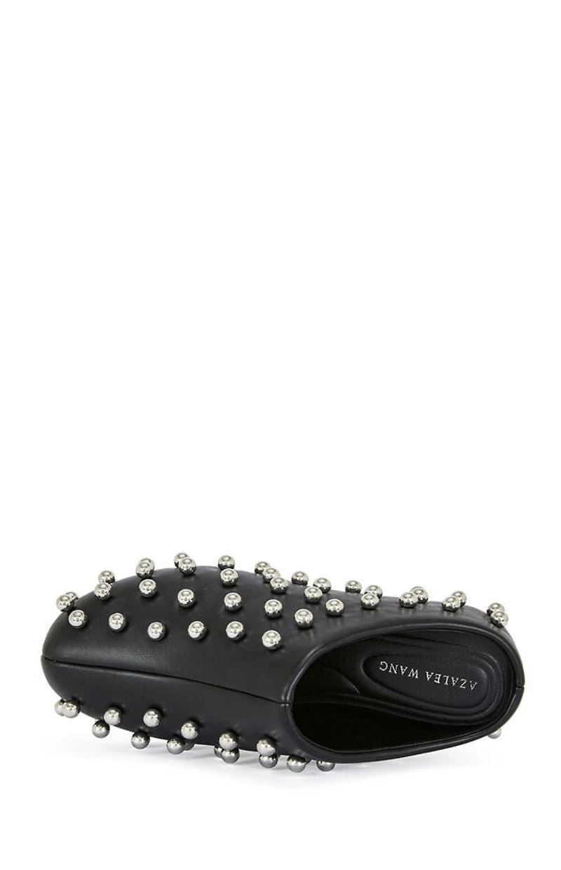 AZALEA WANG Women's Darwinstud Faux Leather Mules