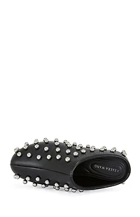 AZALEA WANG Women's Darwinstud Faux Leather Mules