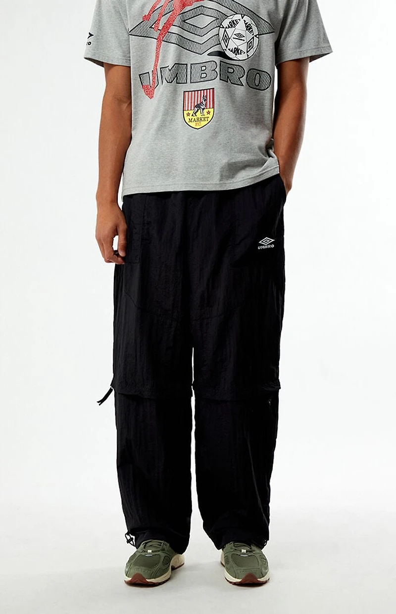 Umbro Black Zip Off Loose Fit Pants