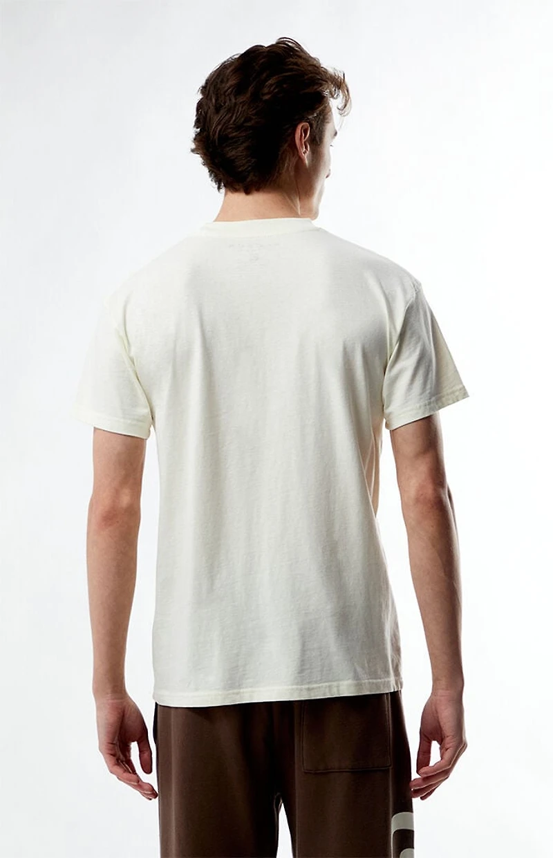 Pacsun Cream Solid Soft Oversized T-Shirt
