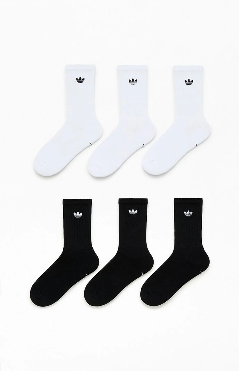 adidas Kids 6 Pack Originals Trefoil Crew Socks