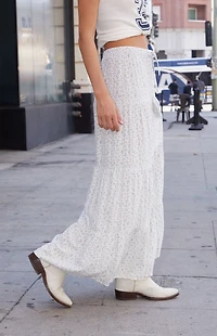 John Galt Floral Lizzy Maxi Skirt