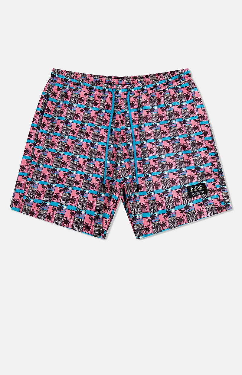 WeSC Zack Paradise Lost Scenery AOP 5" Swim Trunks