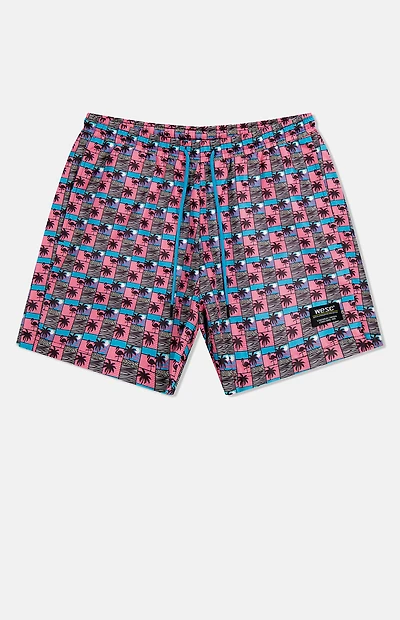 WeSC Zack Paradise Lost Scenery AOP 5" Swim Trunks