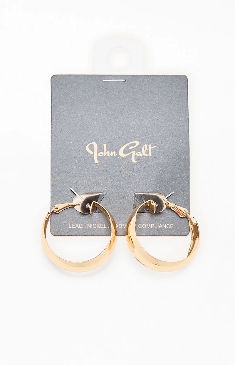 John Galt Gold Hoop Earrings