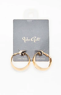 John Galt Gold Hoop Earrings