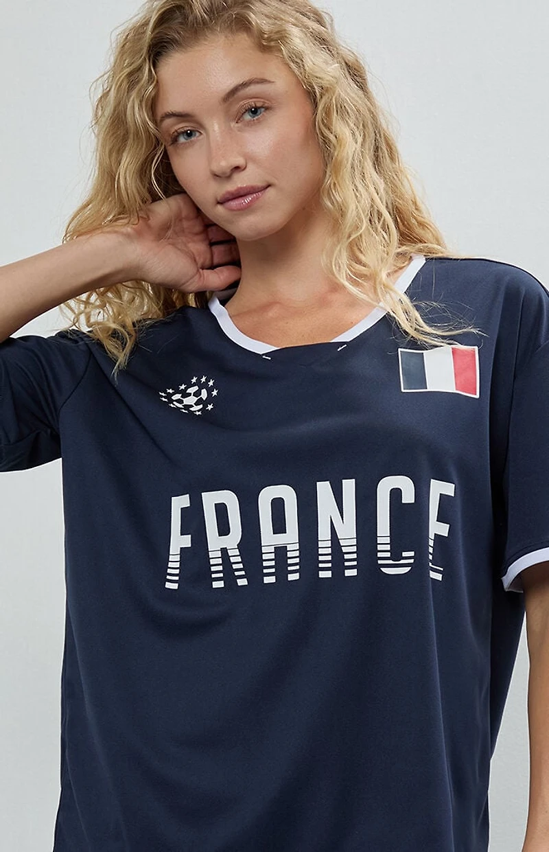 HYPE & VICE France Short Sleeve Soccer Jersey