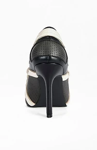 AZALEA WANG Women's Firestring Black Point-Toe Stiletto Pumps