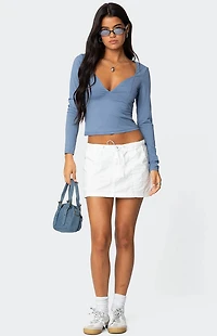 Edikted Skylar V Neck Top