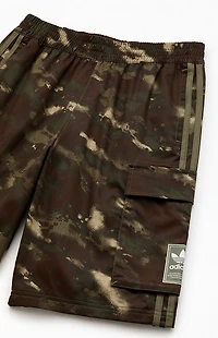 adidas Kids Camo 3-Stripes Cargo Shorts