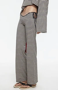 LIONESS Bloom Striped Tie Pant