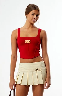 HYPE & VICE USC Trojans Knit Corset Top