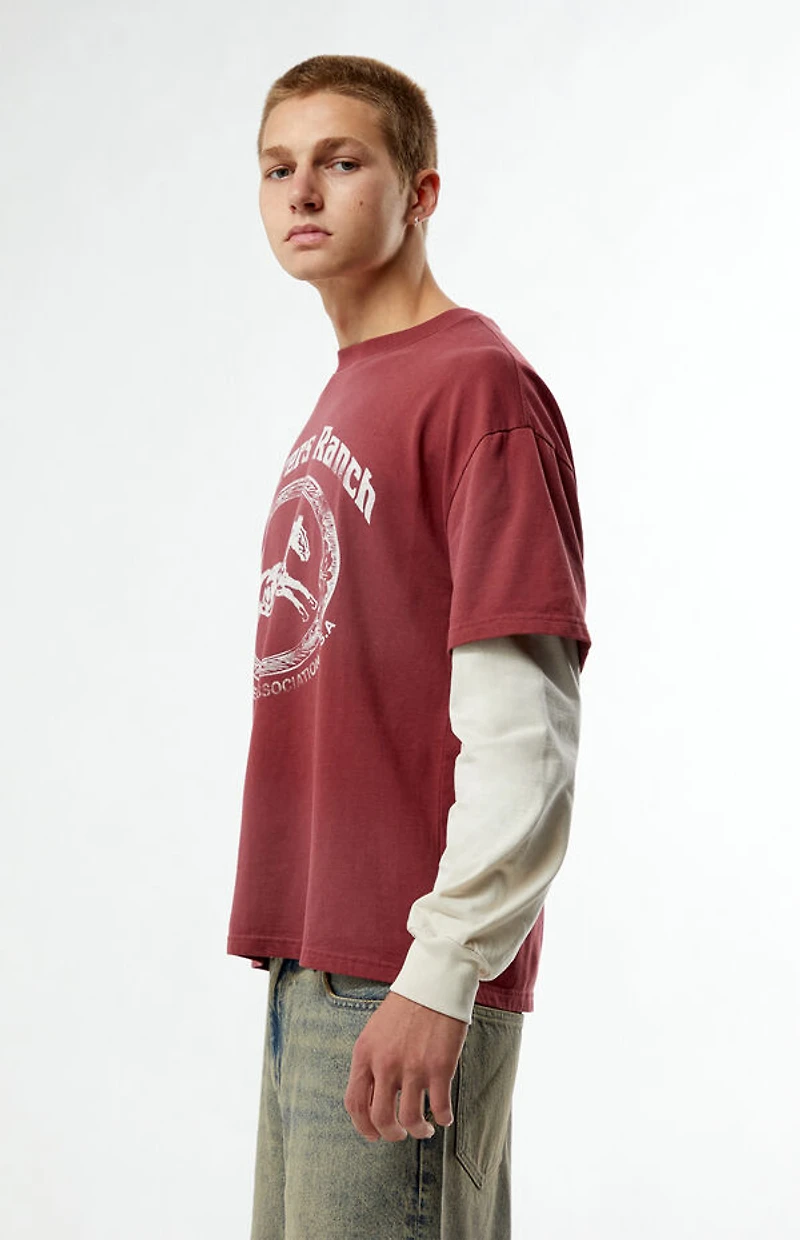 Pacsun Ranch 2fer Long Sleeve T-Shirt