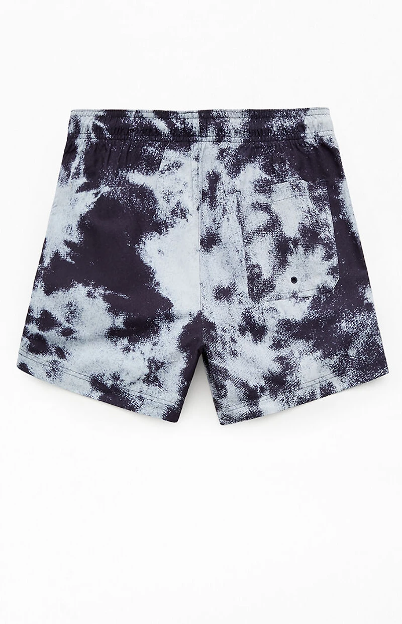 Pacsun Dark Abstract Eco AOP 5" Swim Trunks