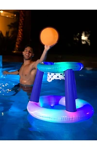 PoolCandy Illuminated Floating LED Basketball Set