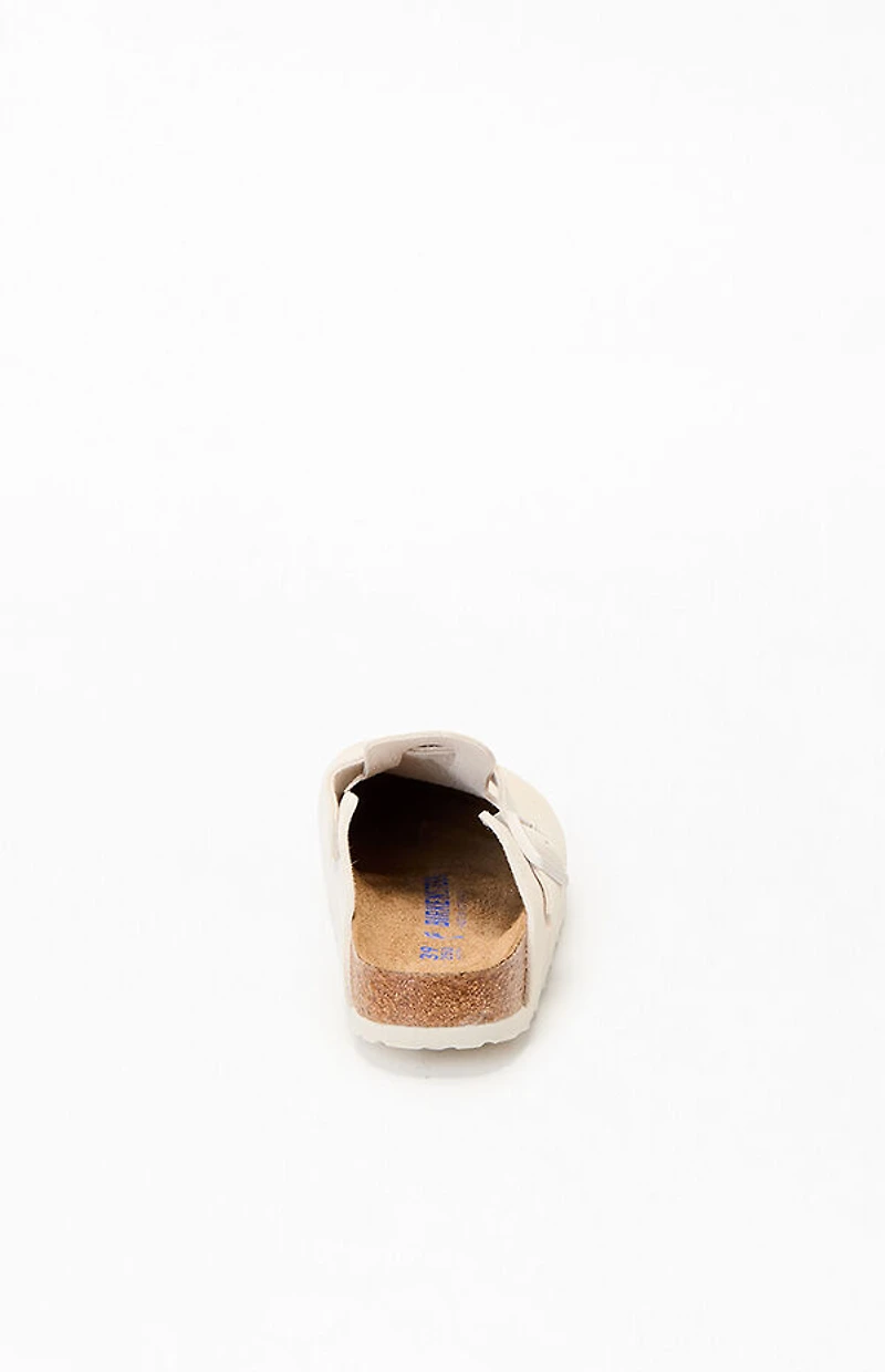 Birkenstock Women's Boston Soft Bed Clog Antique White