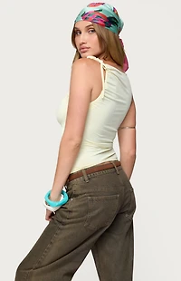 Edikted Shanee Tie Shoulder Top