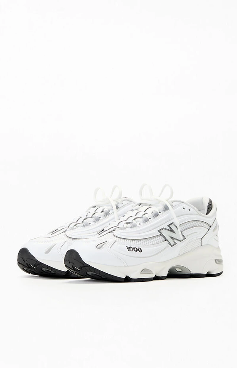 New Balance White & Grey 1000 Shoes