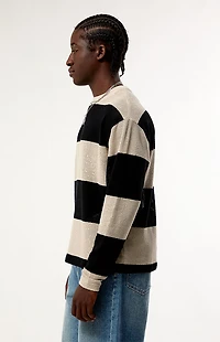Pacsun Horizon Striped Crochet Long Sleeve T-Shirt