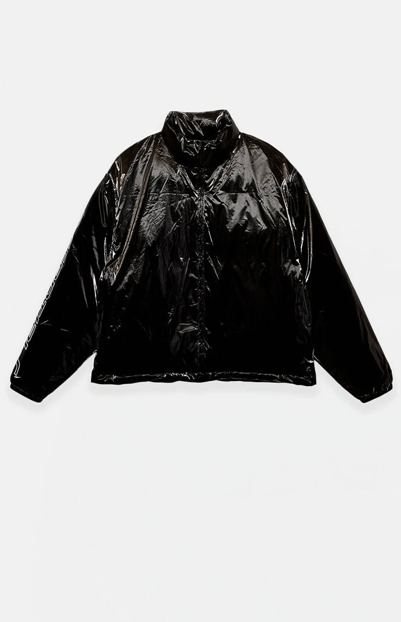 Fear of God ESSENTIALS Metallic Black Puffer Jacket