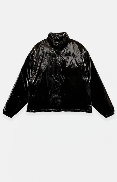 Fear of God ESSENTIALS Metallic Black Puffer Jacket