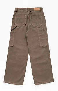 Pacsun Kids Carpenter Baggy Pants Brown